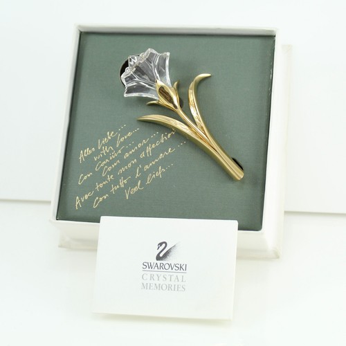 Swarovski flower brooch - swarovski,