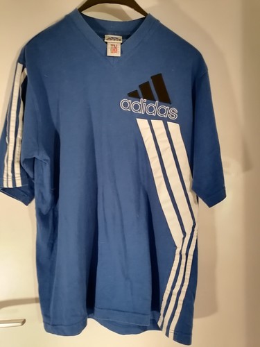 Camicia adidas blu vintage - camicia,