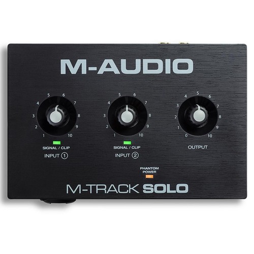 Audio track solo - m-audio, m-track
