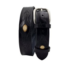 Vienna - Cintura nera 4 cm con