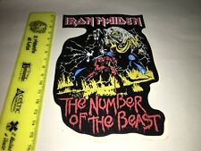 IRON MAIDEN THE NUMBER OF THE BEAST ADESIVO/STICKER VINTAGE
