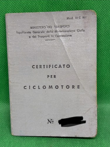 Libretto certificato
