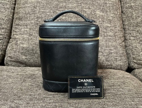 Borsa chanel vanity case - vanity, nera