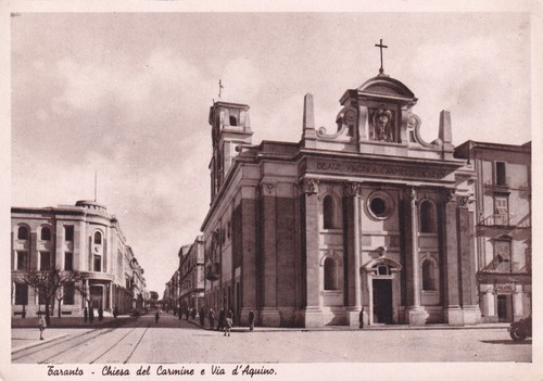 Cartolina taranto chiesa - taranto, ,chiesa