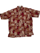 Camicia hawaiana rossa