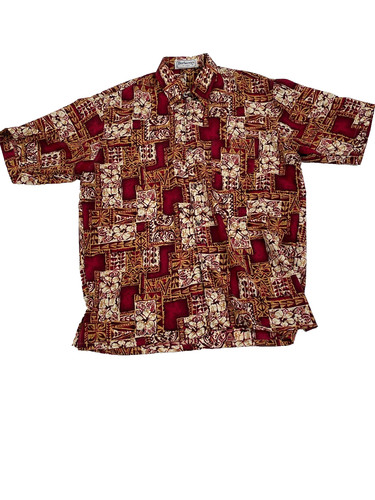 Camicia hawaiana rossa