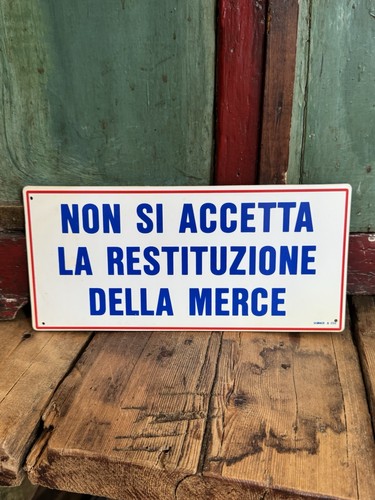 Targa vintage non accetta - vintage,