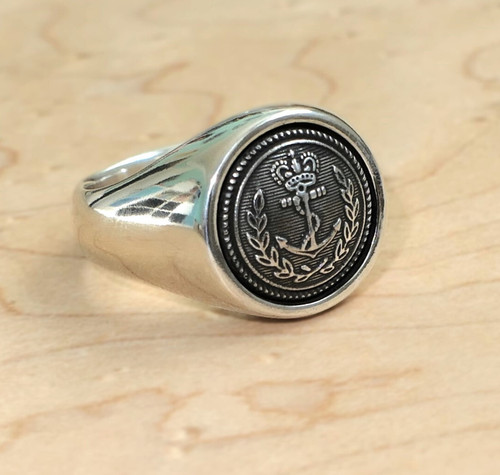Anello ancora uomo argento - , 925