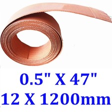 Nastro Termico Tubo 0,5" X 47" 12 X 1200mm WVO JSRGO Striscia Universale Riscaldatore Silicone