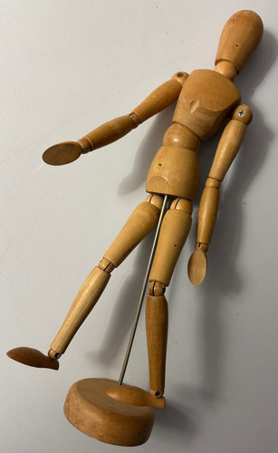 Manichino figura legno - manichino, in