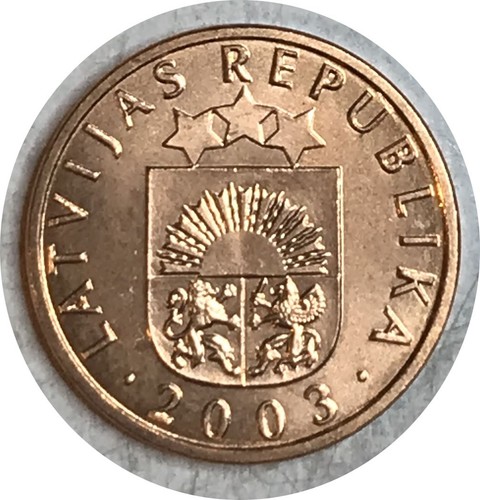 Lettonia 2003 1 santims - •,
