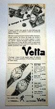 PUBBLICITA' 1958 OROLOGI VETTA
