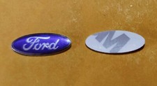 2 X LOGO ADESIVO CHIAVE TELECOMANDO COMPATIBILE FORD STEMMA EMBLEMA 18X7