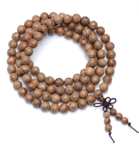 Collana lunga uomo legno - in,