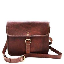 Borsa messenger vintage da uomo in pelle tracolla 9X11 valigetta a tracolla
