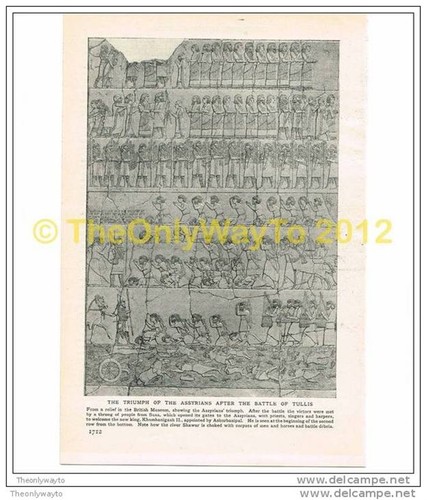 Relief triumph assyrians - relief, of