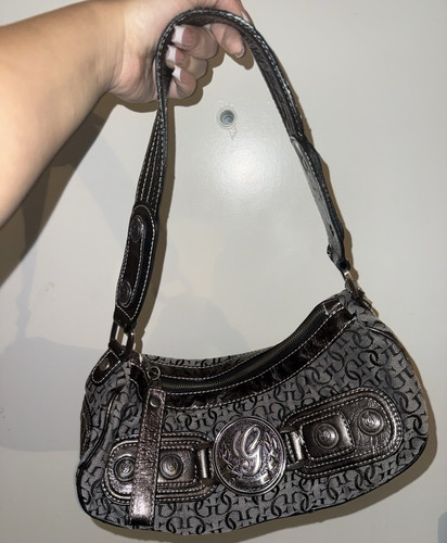 Guess gray black logo shoulder - guess,