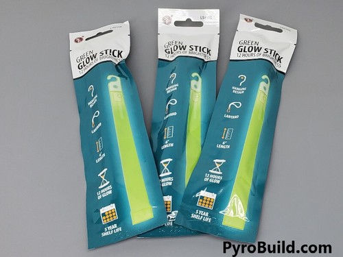 Green glow stick 3pz ore - green,