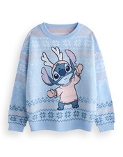 Disney Blu Stitch Maglione di