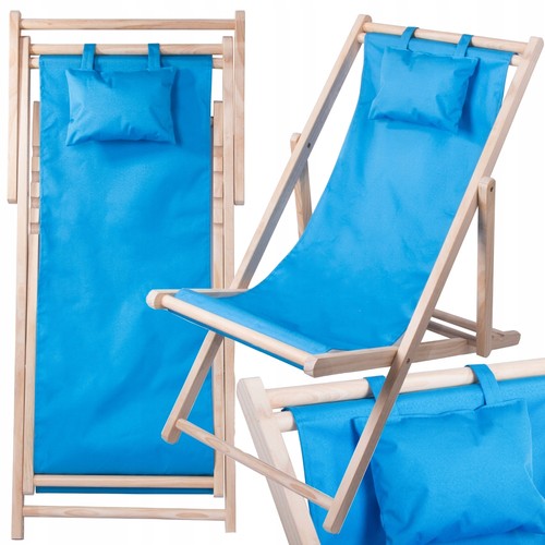 Sedie terrazza legno - legno, blu