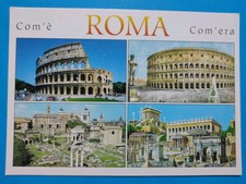 COM' E' ROMA  COM' ERA - CARTOLINA A COLORI NON VIAGGIATA