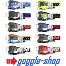 2022 100% ACCURI 2 ROLL OFF MOTOCROSS MX OCCHIALI bici enduro 100% 36 mm