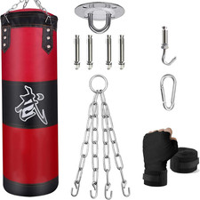 Set sacco da boxe appeso non