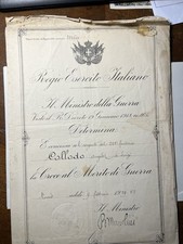 Attestato Raro Croce Al Merito