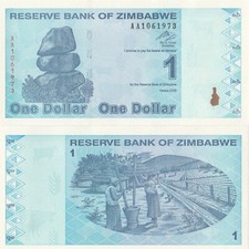ZIMBABWE BANCONOTA 1 DOLLARO