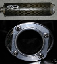 Silenziatore SHARK Omologata in carbonio Attacco 4 Viti Suzuki GSX-R 600 750 01 