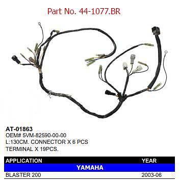 Telaio cablaggio yamaha yfs200 - telaio,