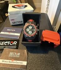 Orologio Sector Expander rosso