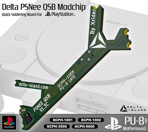 Ps1 modchip puce - ps1,