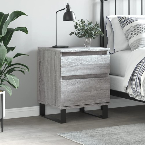 Vidaxl comodino grigio sonoma - comodino,