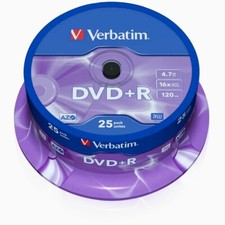 VERBATIM 25 DVD+R 16X 4.7 GB