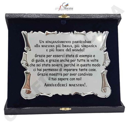 Targa premiazione per la - di,