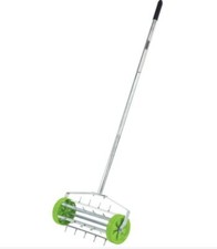 AERATORE PROFESSIONALE CON RUOTE E MANICO 120 CM RASTRELLO PER GIARDINO (38719)