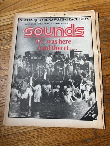 Vtg sounds 1976 eric clapton - sounds,