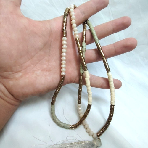 Collana vintage boho perline