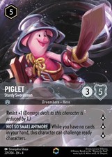 Piglet, Sturdy Swordsman - ENCHANTED - Ursula's Return - Lorcana TCG