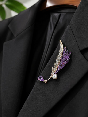 Elegante spilla piuma - elegante,