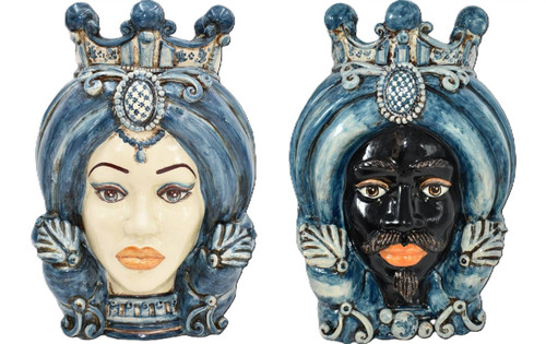 Testa moro ceramica - testa,