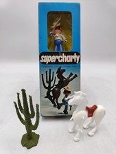 SUPERCHARLY WESTERN DULCOP COMPONIBILI SOLDATINI VINTAGE Horse White