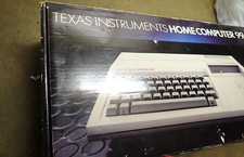 VINTAGE TEXAS INSTRUMENTS TI 99/4A HOME COMPUTER W/ BOX MANUALS HOOK UPS