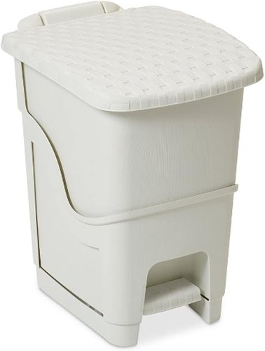 Pattumiera pedale rattan bin - a,