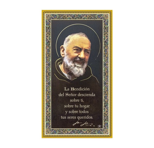 Targa padre pio con - pio, preghiera