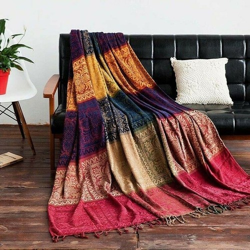 Coperta boho chenille - coperta,