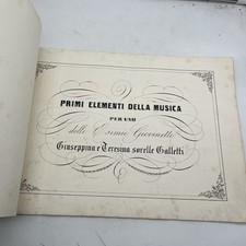 spartito antico Primi Elementi