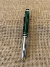 Penna A Sfera Cromata Verde Metallizzato Gadget Pubblicitario Da Collezione