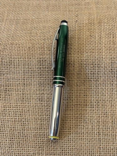 Penna sfera cromata verde - sfera,